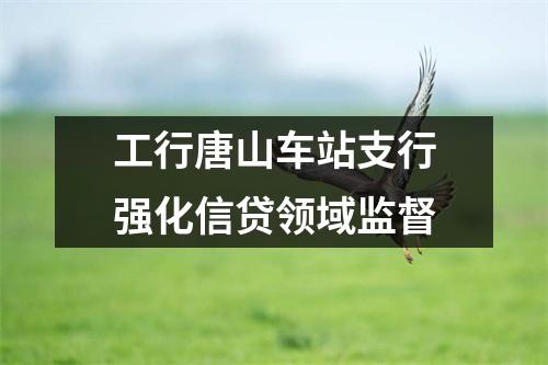 工行唐山车站支行强化信贷领域监督