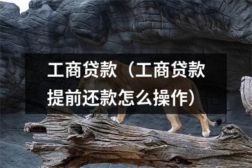 工商贷款（工商贷款提前还款怎么操作）