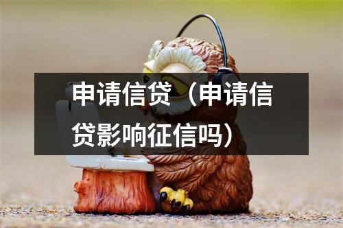 申请信贷（申请信贷影响征信吗）