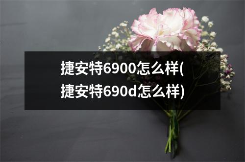捷安特6900怎么样(捷安特690d怎么样)