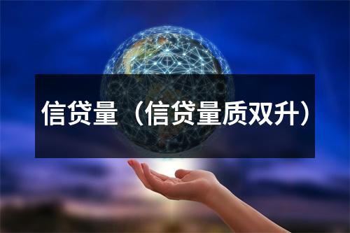 信贷量（信贷量质双升）