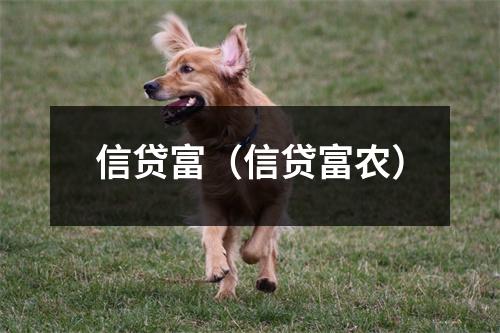 信贷富（信贷富农）
