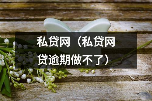 私贷网（私贷网贷逾期做不了）