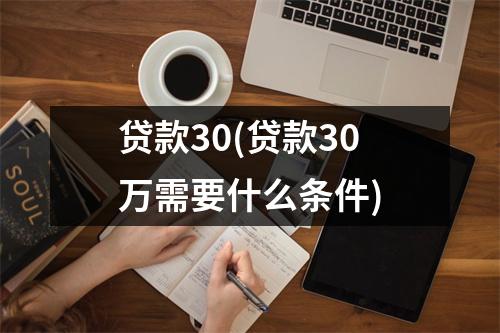 贷款30(贷款30万需要什么条件)