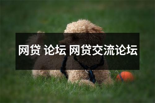 网贷 论坛 网贷交流论坛