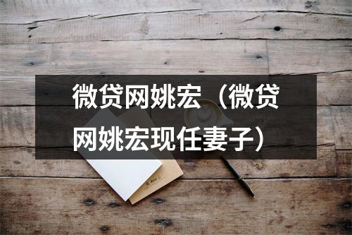 微贷网姚宏（微贷网姚宏现任妻子）