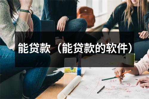 能贷款（能贷款的软件）