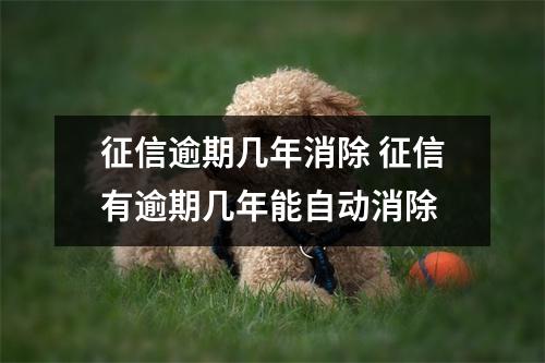 征信逾期几年消除 征信有逾期几年能自动消除