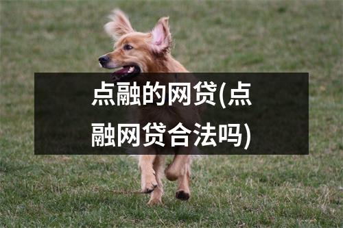 点融的网贷(点融网贷合法吗)