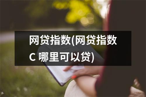 网贷指数(网贷指数C 哪里可以贷)