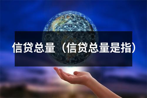 信贷总量（信贷总量是指）