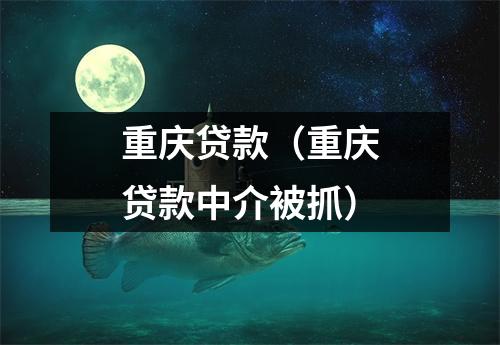 重庆贷款（重庆贷款中介被抓）