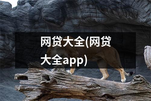 网贷大全(网贷大全app)