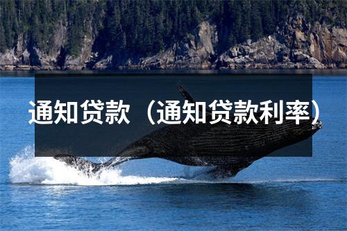 通知贷款（通知贷款利率）