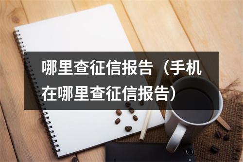 哪里查征信报告（手机在哪里查征信报告）