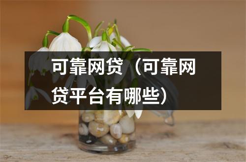 可靠网贷(可靠网贷平台有哪些)