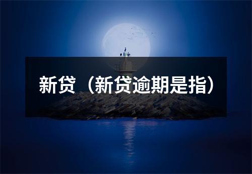 新贷（新贷逾期是指）