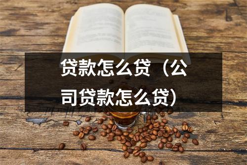 贷款怎么贷（公司贷款怎么贷）