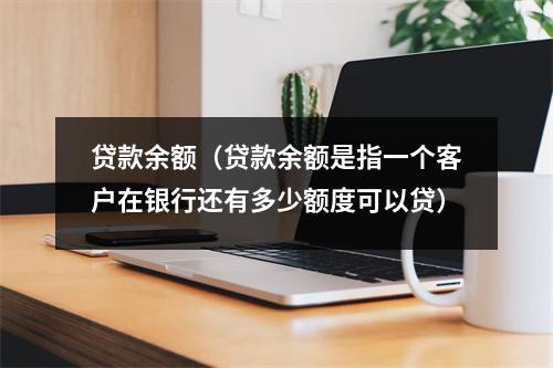 贷款余额（贷款余额是指一个客户在银行还有多少额度可以贷）