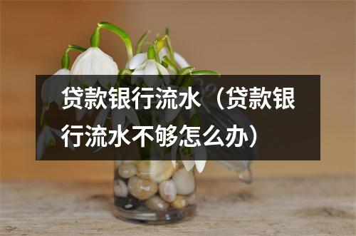 贷款银行流水（贷款银行流水不够怎么办）