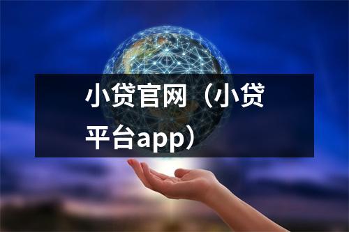 小贷官网（小贷平台app）