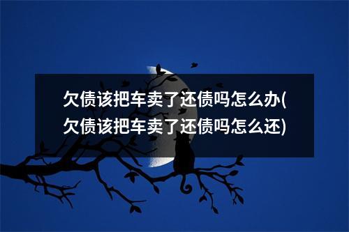 欠债该把车卖了还债吗怎么办(欠债该把车卖了还债吗怎么还)