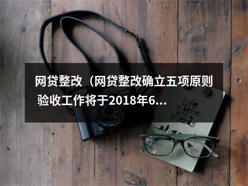 网贷整改（网贷整改确立五项原则 验收工作将于2018年6月前完成）