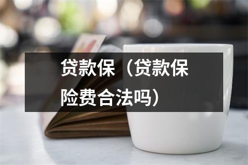 贷款保（贷款保险费合法吗）