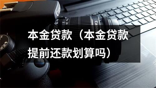 本金贷款（本金贷款提前还款划算吗）