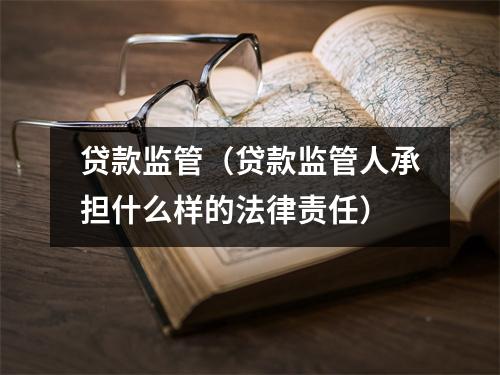 贷款监管（贷款监管人承担什么样的法律责任）