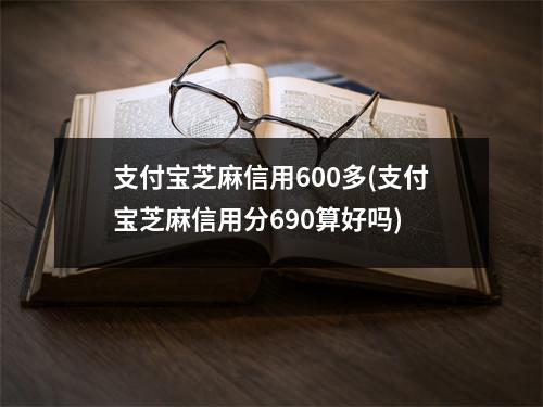 支付宝芝麻信用600多(支付宝芝麻信用分690算好吗)