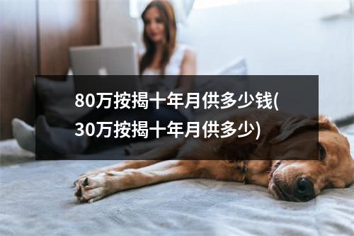 80万按揭十年月供多少钱(30万按揭十年月供多少)