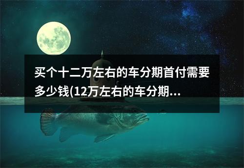 买个十二万左右的车分期首付需要多少钱(12万左右的车分期付款每个月要多少)