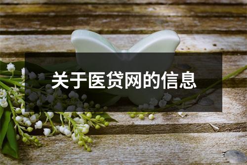 关于医贷网的信息