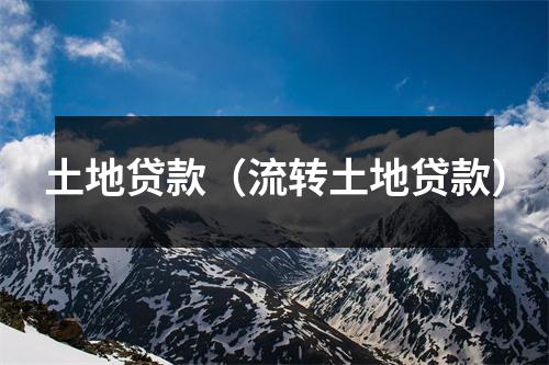 土地贷款(流转土地贷款)