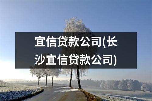 宜信贷款公司(长沙宜信贷款公司)