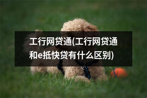 工行网贷通(工行网贷通和e抵快贷有什么区别)