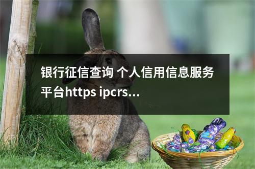 银行征信查询 个人信用信息服务平台https ipcrs.pbccrc.org.cn
