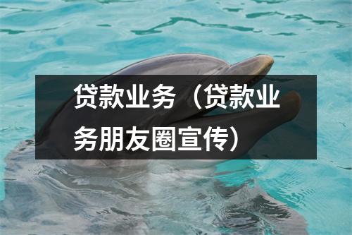 贷款业务（贷款业务朋友圈宣传）