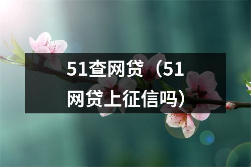 51查网贷(51网贷上征信吗)