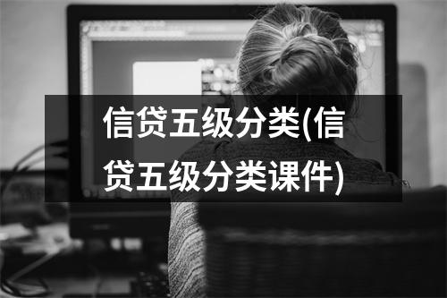 信贷五级分类(信贷五级分类课件)