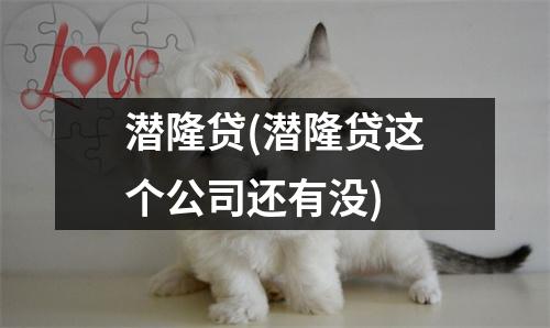潜隆贷(潜隆贷这个公司还有没)