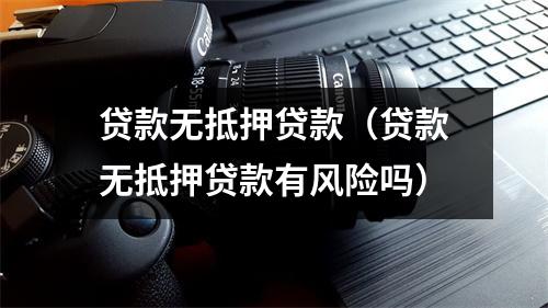 贷款无抵押贷款（贷款无抵押贷款有风险吗）