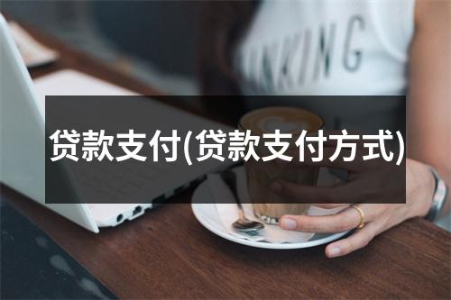 贷款支付(贷款支付方式)