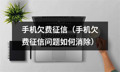 手机欠费征信(手机欠费征信问题如何消除)