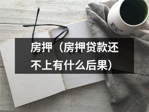 房押（房押贷款还不上有什么后果）