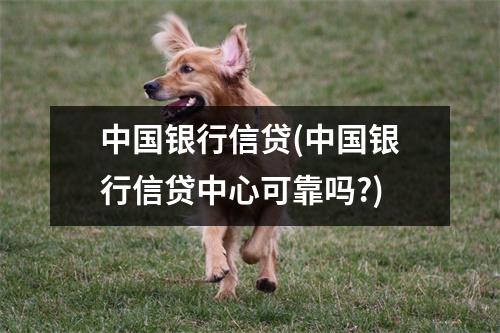 中国银行信贷(中国银行信贷中心可靠吗?)