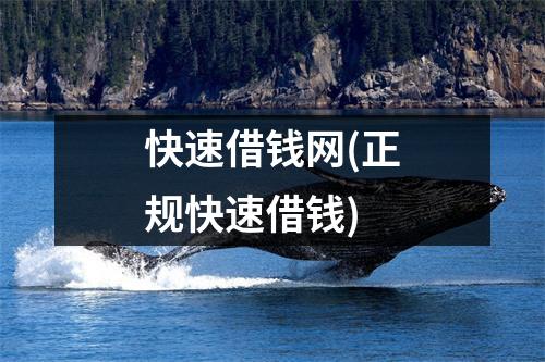 快速借钱网(正规快速借钱)