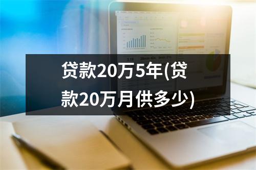 贷款20万5年(贷款20万月供多少)