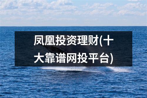 凤凰投资理财(十大靠谱网投平台)
